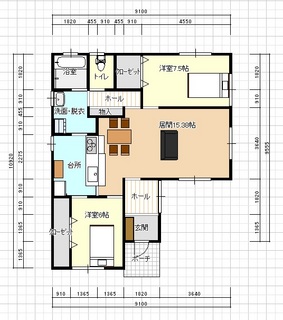 平屋 間取り 平屋建て間取り図