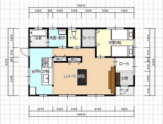 平屋間取り例 H001 11x7.jpg