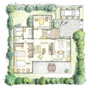 セキスイハイム平屋建て間取り madori.jpg